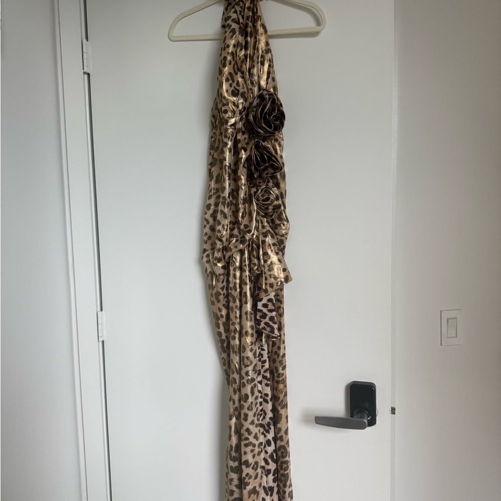 Lovers + Friends Beige Satin Dress